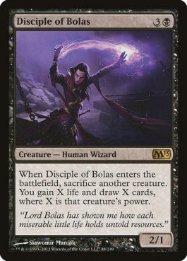 naokuroshop MTG [M13][088][黒][R][EN][ボーラスの信奉者/Disciple of Bolas] NM