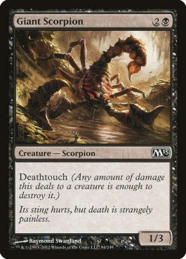 naokuroshop MTG [M13][094][黒][C][EN][巨大蠍/Giant Scorpion] NM