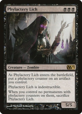 naokuroshop MTG [M13][104][黒][R][EN][聖句札の死者/Phylactery Lich] NM