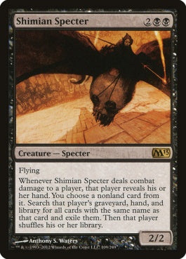 naokuroshop MTG [M13][109][黒][R][EN][シミアの死霊/Shimian Specter] NM