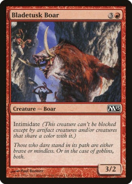 naokuroshop MTG [M13][121][赤][C][EN][刃牙の猪/Bladetusk Boar] NM