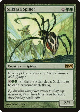 naokuroshop MTG [M13][191][緑][R][EN][絹鎖の蜘蛛/Silklash Spider] NM