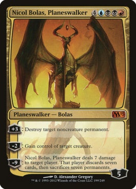 naokuroshop MTG [M13][199][多][M][EN][プレインズウォーカー、ニコル・ボーラス/Nicol Bolas, Planeswalker] NM