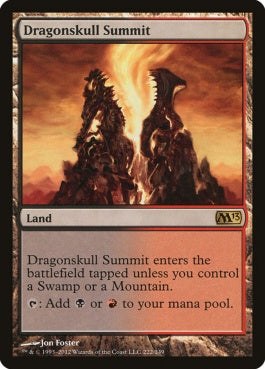 naokuroshop MTG [M13][222][土地][R][EN][竜髑髏の山頂/Dragonskull Summit] NM