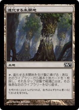 naokuroshop MTG [M13][224][土地][C][JP][進化する未開地/Evolving Wilds] NM