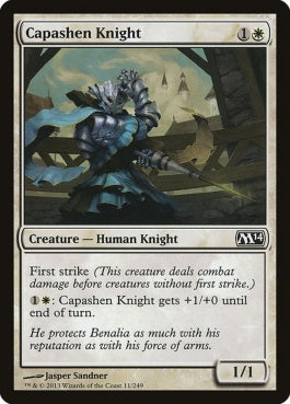 naokuroshop MTG [M14][011][白][C][EN][キャパシェンの騎士/Capashen Knight] NM