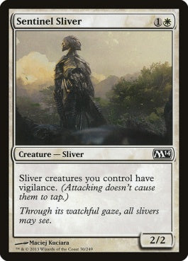 naokuroshop MTG [M14][030][白][C][EN][歩哨スリヴァー/Sentinel Sliver] NM