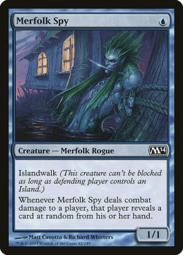 naokuroshop MTG [M14][062][青][C][EN][マーフォークのスパイ/Merfolk Spy] NM