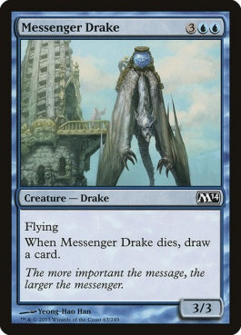 naokuroshop MTG [M14][063][青][C][EN][伝書ドレイク/Messenger Drake] NM