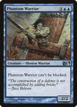 naokuroshop MTG [M14][067][青][U][EN][幻影の戦士/Phantom Warrior] NM