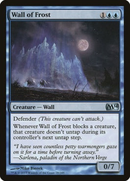 naokuroshop MTG [M14][078][青][U][EN][霜の壁/Wall of Frost] NM