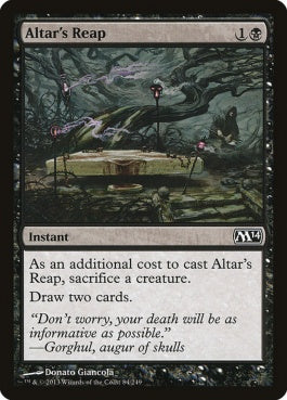 naokuroshop MTG [M14][084][黒][C][EN][祭壇の刈り取り/Altar's Reap] NM