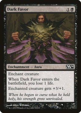 naokuroshop MTG [M14][092][黒][C][EN][闇の好意/Dark Favor] NM