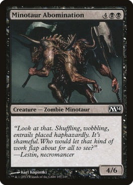 naokuroshop MTG [M14][107][黒][C][EN][ミノタウルスの嫌悪者/Minotaur Abomination] NM