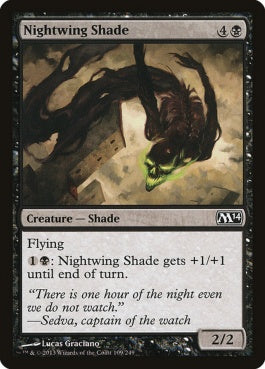 naokuroshop MTG [M14][109][黒][C][EN][夜翼の影/Nightwing Shade] NM