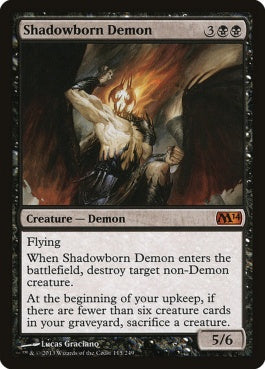 naokuroshop MTG [M14][115][黒][M][EN][影生まれの悪魔/Shadowborn Demon] NM