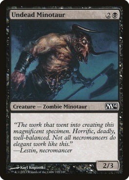 naokuroshop MTG [M14][119][黒][C][EN][アンデッドのミノタウルス/Undead Minotaur] NM