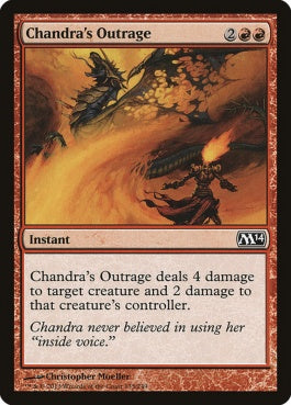 naokuroshop MTG [M14][133][赤][C][EN][チャンドラの憤慨/Chandra's Outrage] NM