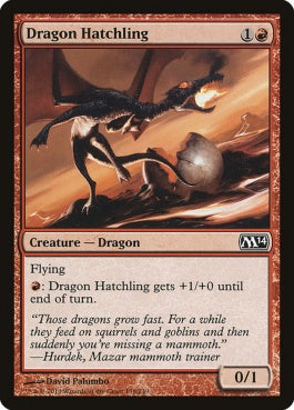 naokuroshop MTG [M14][138][赤][C][EN][ドラゴンの雛/Dragon Hatchling] NM