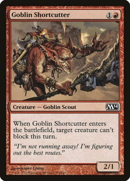 naokuroshop MTG [M14][142][赤][C][EN][ゴブリンの近道抜け/Goblin Shortcutter] NM