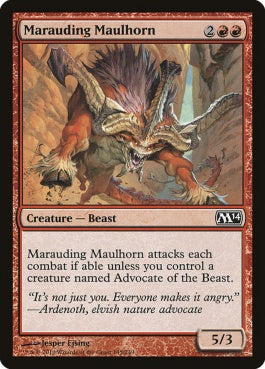 naokuroshop MTG [M14][145][赤][C][EN][無法の槌角/Marauding Maulhorn] NM