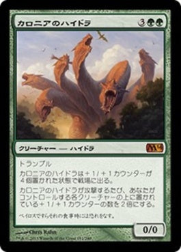 naokuroshop MTG [M14][181][緑][M][JP][カロニアのハイドラ/Kalonian Hydra] NM