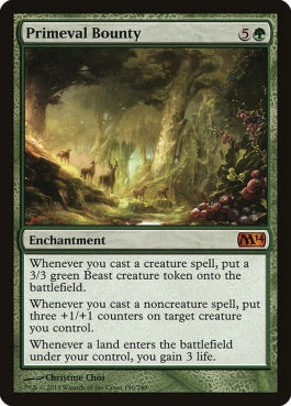 naokuroshop MTG [M14][190][緑][M][EN][原始の報奨/Primeval Bounty] NM