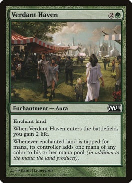 naokuroshop MTG [M14][199][緑][C][EN][新緑の安息所/Verdant Haven] NM