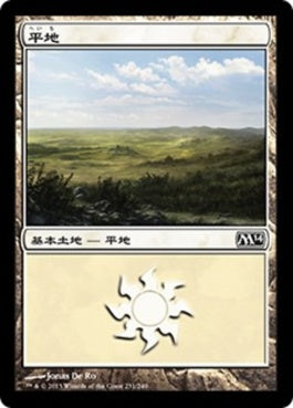 naokuroshop MTG [M14][231][土地][C][JP][平地/Plains] NM