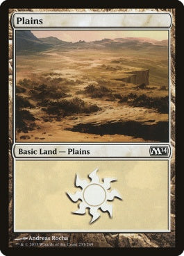 naokuroshop MTG [M14][233][土地][C][EN][平地/Plains] NM