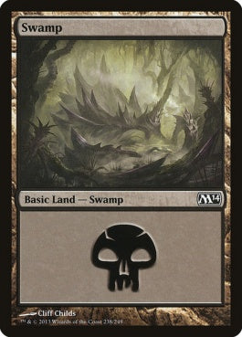 naokuroshop MTG [M14][238][土地][C][EN][沼/Swamp] NM