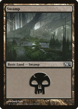 naokuroshop MTG [M14][240][土地][C][EN][沼/Swamp] NM