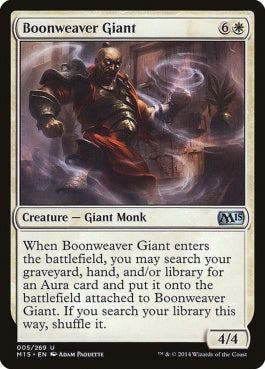 naokuroshop MTG [M15][005][白][U][EN][加護織りの巨人/Boonweaver Giant] NM