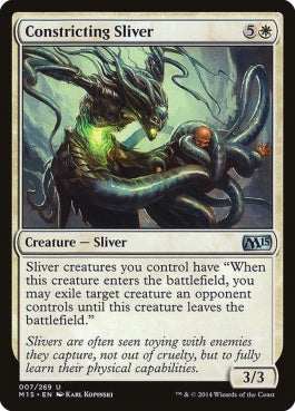 naokuroshop MTG [M15][007][白][U][EN][束縛スリヴァー/Constricting Sliver] NM