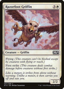 naokuroshop MTG [M15][027][白][C][EN][カミソリ足のグリフィン/Razorfoot Griffin] NM