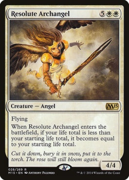 naokuroshop MTG [M15][028][白][R][EN][毅然たる大天使/Resolute Archangel] NM