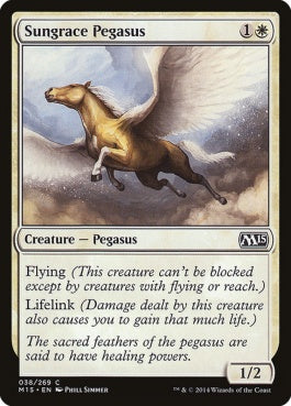 naokuroshop MTG [M15][038][白][C][EN][天麗のペガサス/Sungrace Pegasus] NM