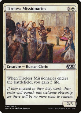 naokuroshop MTG [M15][039][白][C][EN][不屈の宣教師/Tireless Missionaries] NM