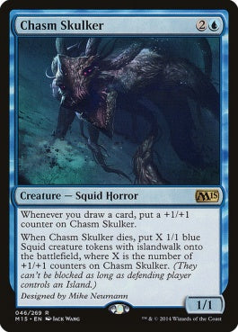 naokuroshop MTG [M15][046][青][R][EN][地割れ潜み/Chasm Skulker] NM