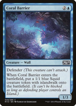 naokuroshop MTG [M15][049][青][C][EN][珊瑚の障壁/Coral Barrier] NM