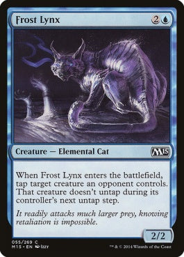 naokuroshop MTG [M15][055][青][C][EN][霜のオオヤマネコ/Frost Lynx] NM