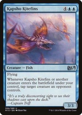 naokuroshop MTG [M15][066][青][U][EN][カプショ海の飛行魚/Kapsho Kitefins] NM