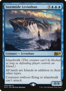 naokuroshop MTG [M15][080][青][R][EN][嵐潮のリバイアサン/Stormtide Leviathan] NM