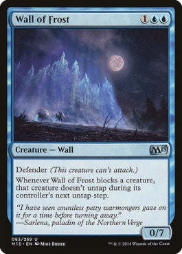 naokuroshop MTG [M15][083][青][U][EN][霜の壁/Wall of Frost] NM