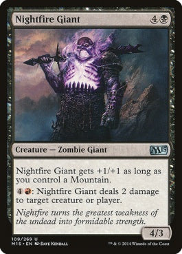 naokuroshop MTG [M15][109][黒][U][EN][夜火の巨人/Nightfire Giant] NM