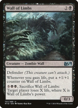 naokuroshop MTG [M15][121][黒][U][EN][肢体の壁/Wall of Limbs] NM