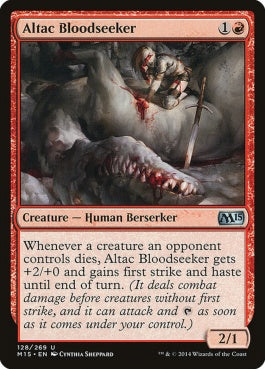 naokuroshop MTG [M15][128][赤][U][EN][アルタクの求血者/Altac Bloodseeker] NM