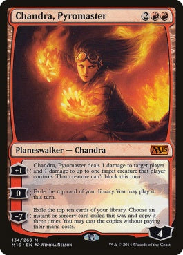 naokuroshop MTG [M15][134][赤][M][EN][紅蓮の達人チャンドラ/Chandra, Pyromaster] NM