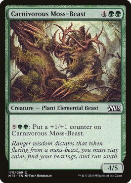 naokuroshop MTG [M15][170][緑][C][EN][人喰い苔野獣/Carnivorous Moss-Beast] NM