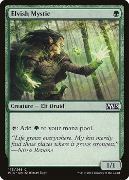 naokuroshop MTG [M15][173][緑][C][EN][エルフの神秘家/Elvish Mystic] NM